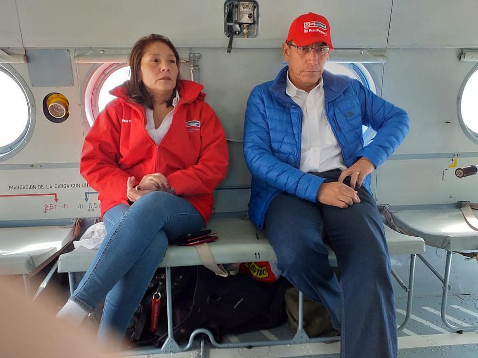 Martín Vizcarra llegó a Arequipa tras emergencia por erupción del volcán Ubinas (FOTOS Y VIDEO)