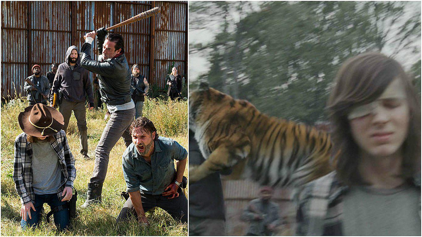 The Walking Dead: Así fue grabada la espectacular escena del tigre Shiva (VIDEO)