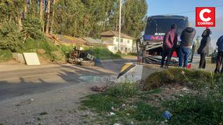 Agricultor pierde la vida tras choque entre tractor y bus en Concepción