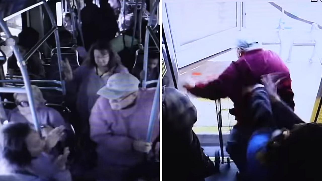 Mujer empujó a anciano de un bus solo porque le pidió que fuera "más amable" (VIDEO)