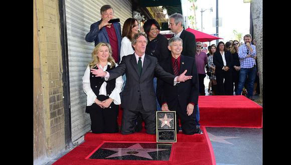 Hugh Laurie recibió su estrella en el Paseo de la Fama