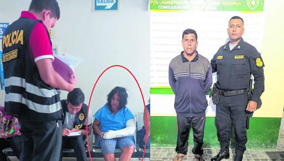 Por poco y la asesina en el interior de su vivienda. Vecinos del distrito de La Victoria y la Policía lograron atrapar al acusado que pretendía darse a la fuga.