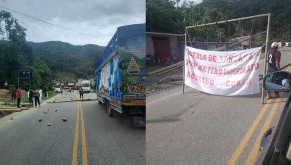 En estos lugares decenas de vehículos procedentes de Puerto Maldonado-Juliaca y viceversa están varados. (Foto: Difusión)