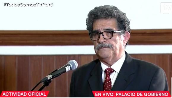 El presidente Pedro Castillo tomó juramento a Andrés Alencastre el lunes por la noche en Palacio de Gobierno. (Foto: Presidencia)