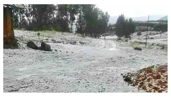 Fuerte lluvia de granizo afecta sembríos en Otuzco y Julcán (VIDEO)