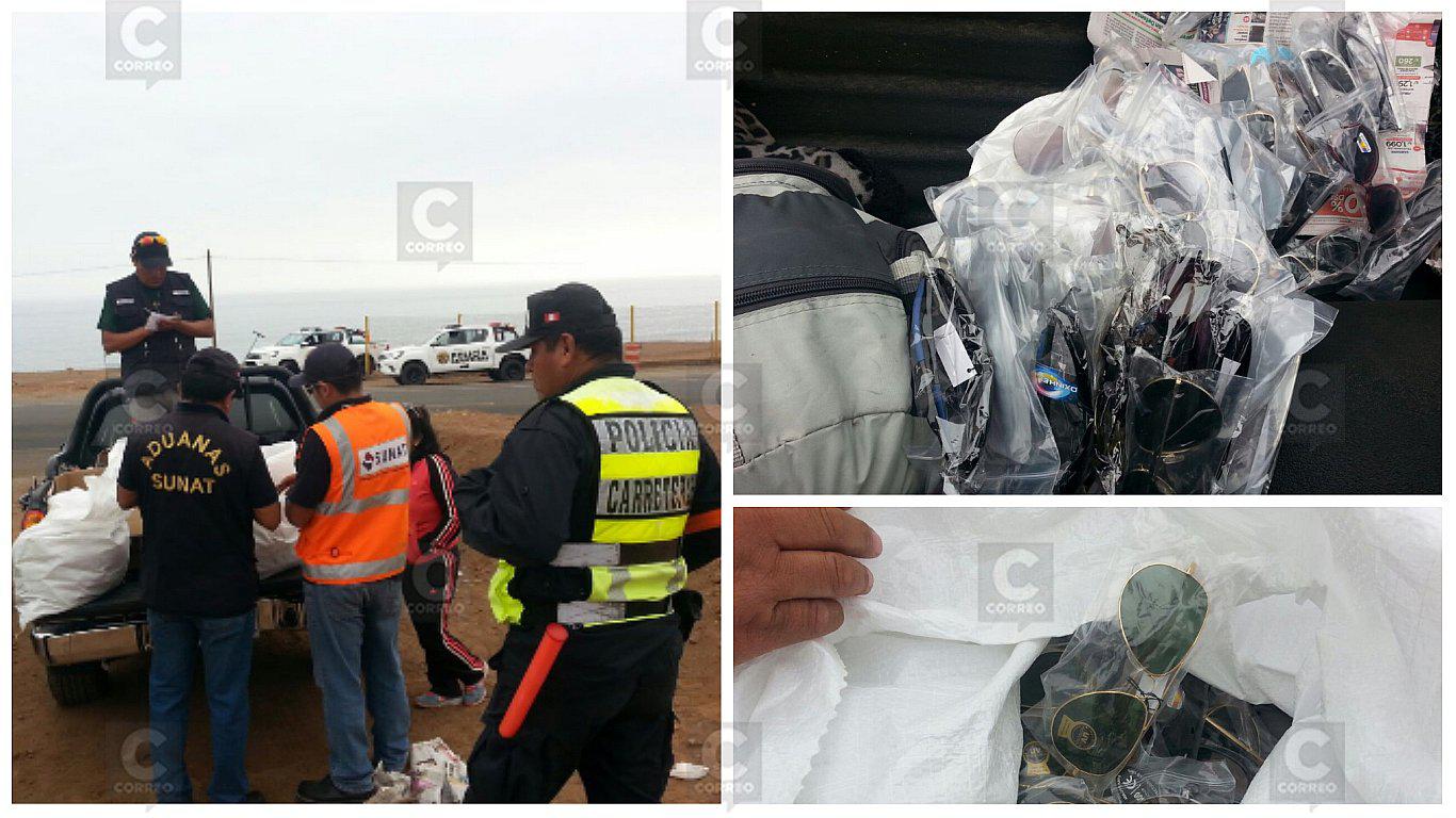 Ilo: Decomisan lentes por S/ 147 mil en operativo "Contrabando 2017"