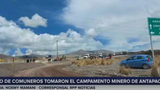 Cusco: manifestantes ingresaron a campamento de empresa minera Antapaccay