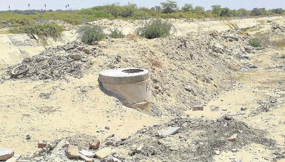 Piura: Anhelada obra de saneamiento de Upis LAE continúa paralizada