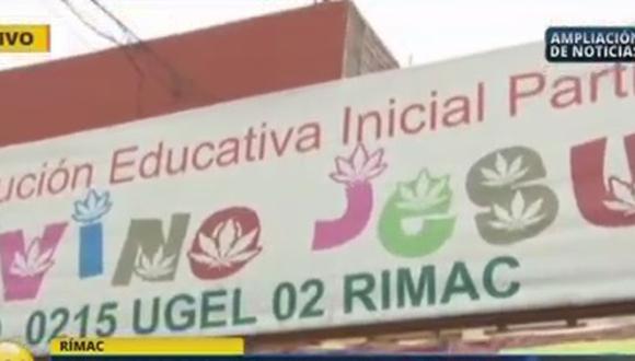 ​Colegio de inicial tiene cartel con hojas de marihuana (VIDEO)