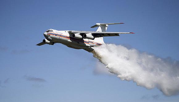 ​Avión ruso que almacena 42 mil litros de agua llega a Chile para combatir incendios