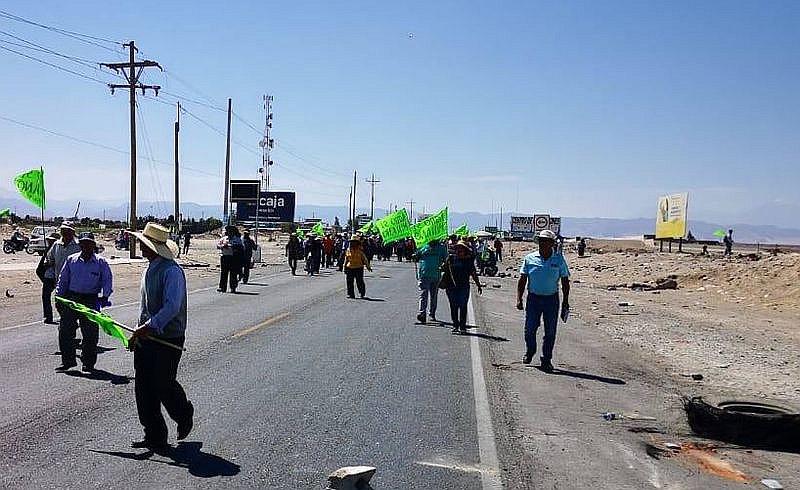 Agricultores de Majes bloquearán Panamericana Sur de Arequipa por horas
