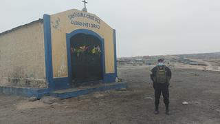 Policía vigila la capilla del cerro Intiorko para evitar concurrencia de personas