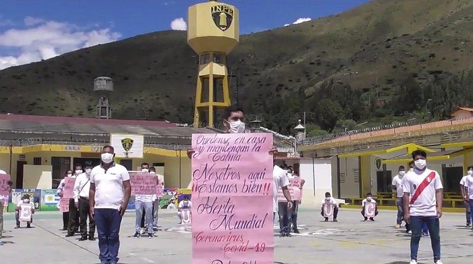 Huánuco: reos envían mensaje contra el coronavirus (VIDEO)