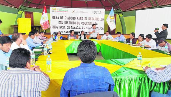 Acuerdan elaboración de estudios técnicos para carretera en Colcabamba