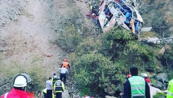 Bus que cayó a abismo salió de Huánuco/ Foto: Difusión