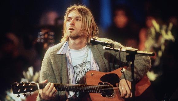 Kurt Cobain en el MTV Unplugged de Nirvana. (Foto: Getty)