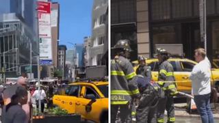 Taxista atropella a seis personas en el centro de Manhattan (VIDEO)