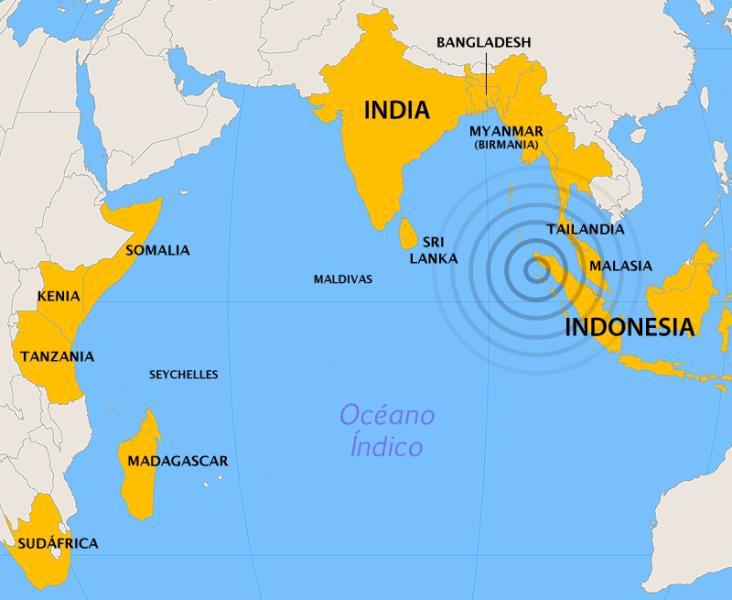 La ruptura de la placa tectónica del Índico causará más terremotos