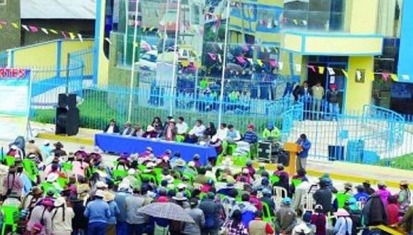 Se frustra mesa de diálogo en Antauta por ausencia de alcalde y dirigentes 