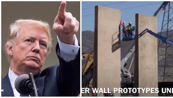 Donald Trump presentó prototipos para construir muro en la frontera con México (VIDEO)