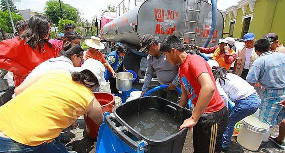 Arequipa Más de 700 mil pobladores afectados por corte de agua