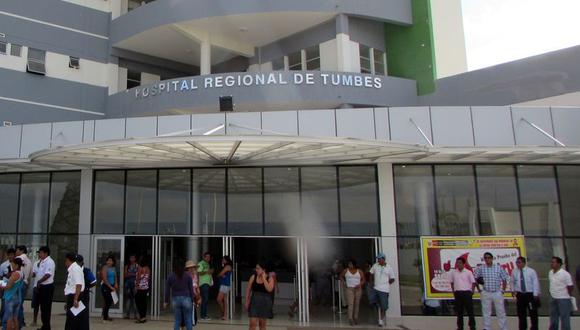 Jorge Rodolfo Aguilar Ayala se encuentra internado en el hospital JAMO. A Tumbes llegan sus familiares desde Lambayeque