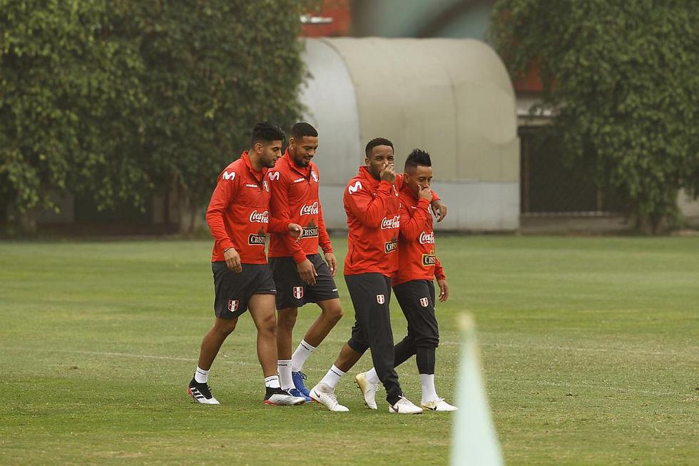 Selección peruana: El buen ánimo en la práctica previa al choque con Colombia (FOTOS)