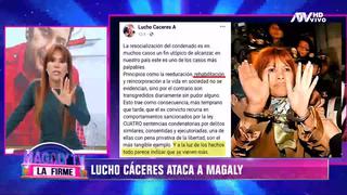 Magaly Medina le responde a ‘Lucho’ Cáceres por compartir una fotografía suya con esposas 