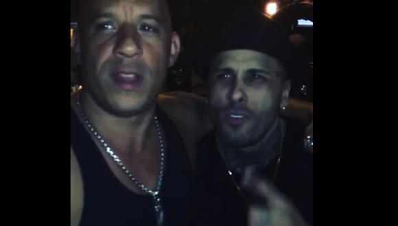 Vin Diesel y Nicky Jam protagonizan vídeo juntos 