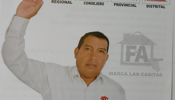 Mario Pacheco Cayani ganó las elecciones por un voto de diferencia en Madrigal| Foto: Difusión