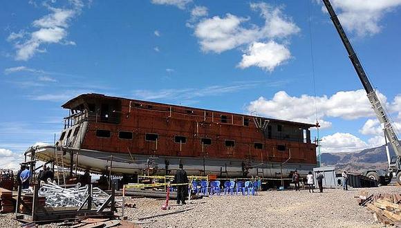 Marina de Guerra: Barco Itinerannte de Puno estará concluido en el mes de julio
