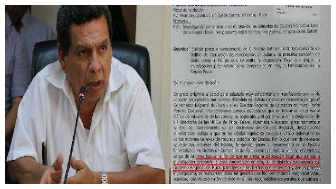 Piden al fiscal de la Nación investigar a funcionarios regionales