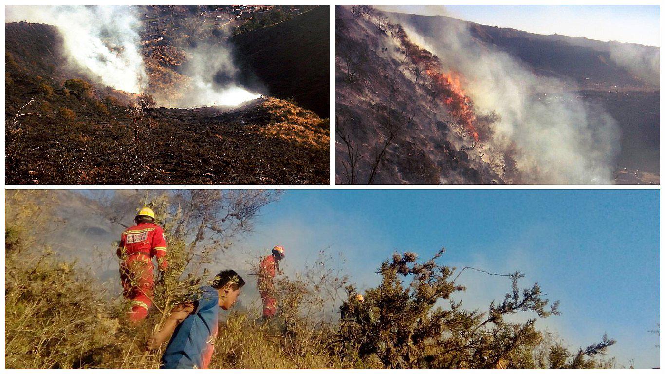 Cusco: Incendio en el cerro Picol logró ser controlado