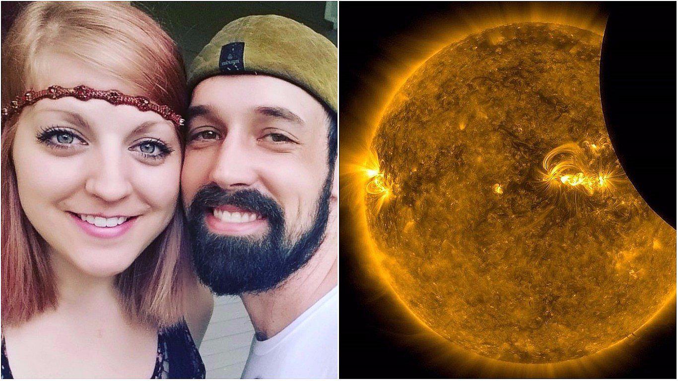 Youtube: pareja aficionada al espacio se casó durante el eclipse (FOTO + VIDEO) 