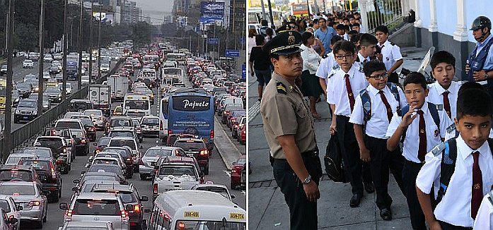 Año Escolar 2017: Carga vehicular aumentará en 40%