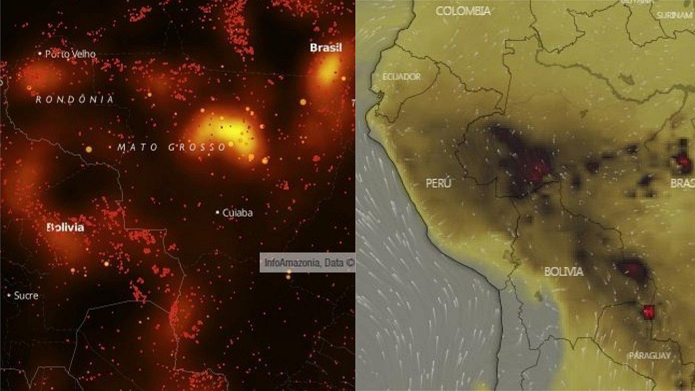 Incendio en el Amazonas: mapas interactivos muestran EN VIVO las zonas afectas 