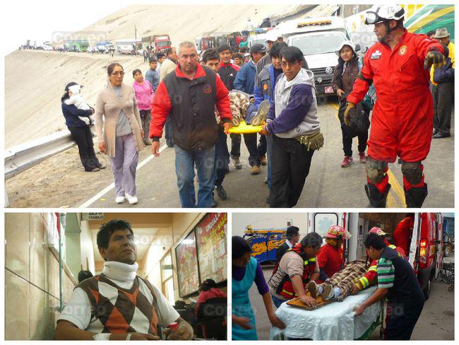 Familia Sonco Chilo rescató a varios heridos en accidente de bus en Atico