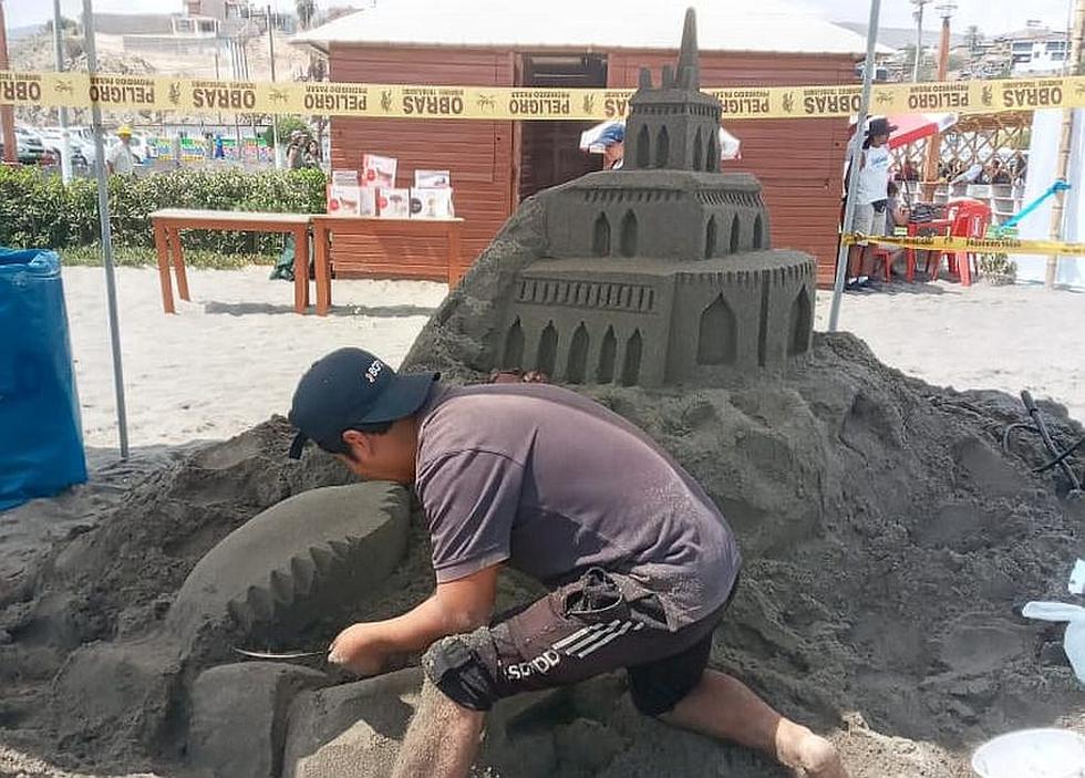 ​Transforman la arena en bellas esculturas (FOTOS)