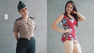 “Siempre me verán con la misma sonrisa de siempre”: Policía que modeló con uniforme se defiende (FOTOS)