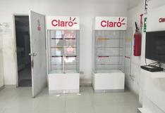 Delincuentes hurtan más de 30 equipos móviles de tienda de Claro en Moquegua