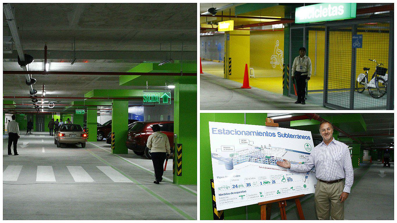 Miraflores: Parqueo subterráneo costará 7.20  soles la hora o fracción