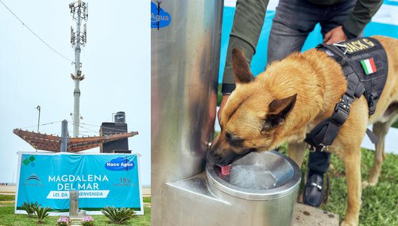 Magdalena: Instalan bebedero que transforma humedad en agua potable para personas y mascotas. (Foto: Difusión)