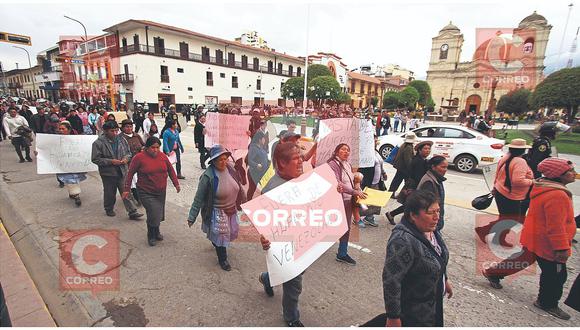 Comerciantes de Huancayo protestan exigiendo salida de venezolanos