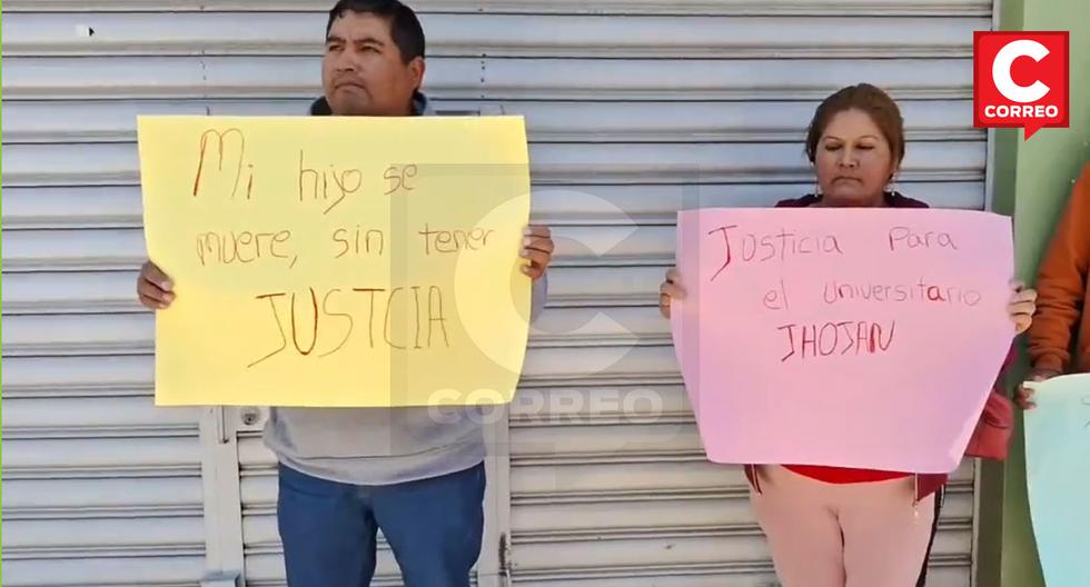 Huancayo: Padre pide justicia para su hijo universitario que fue herido de bala por un policía