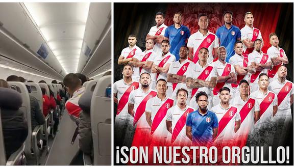 Selección peruana recibió emotivo homenaje del capitán del vuelo que los trajo a Lima (VIDEO)