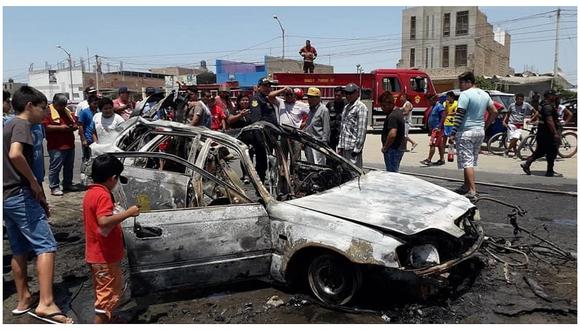 Familia salva de morir tras explosión de automóvil (VIDEO) 