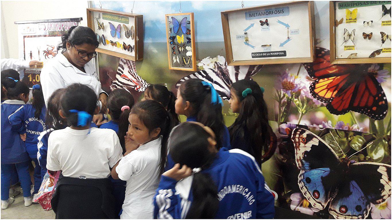 El Porvenir: Escolares visitan museo itinerante de Antrópodos en I. E. El Indoamericano