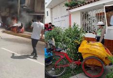 Heladero lucha por su vida tras choque de mototaxi a su triciclo en Huánuco