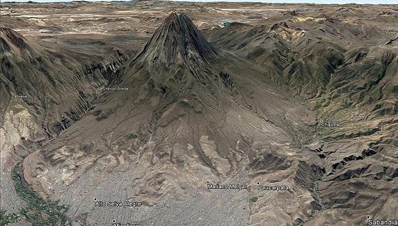 Cuatro quebradas en peligro ante posible erupción del volcán Misti
