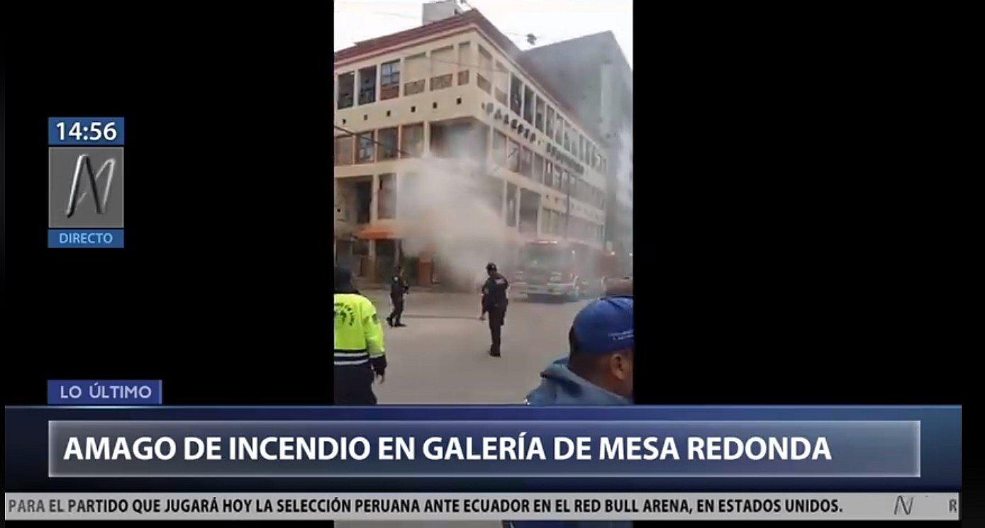 Mesa Redonda: Se registra un amago de incendio en una galería